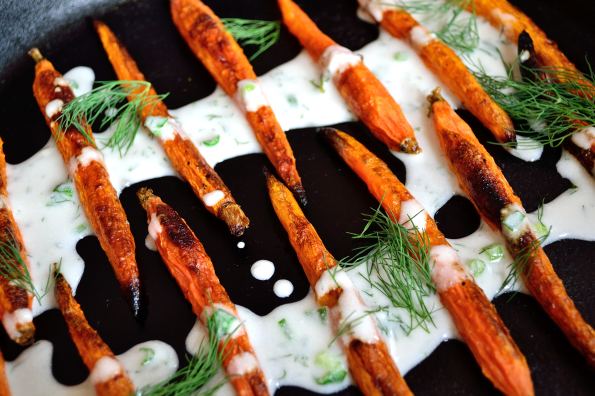 Roasted Carrots with Chive Dressing | Life Healthfully Lived